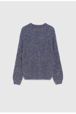 ΓΥΝΑΙΚΕΙΟ ΠΛΕΚΤΟ ΠΟΥΛΟΒΕΡ ΣΕ ΜΠΛΕ ΜΕΛΑΝΖΕ